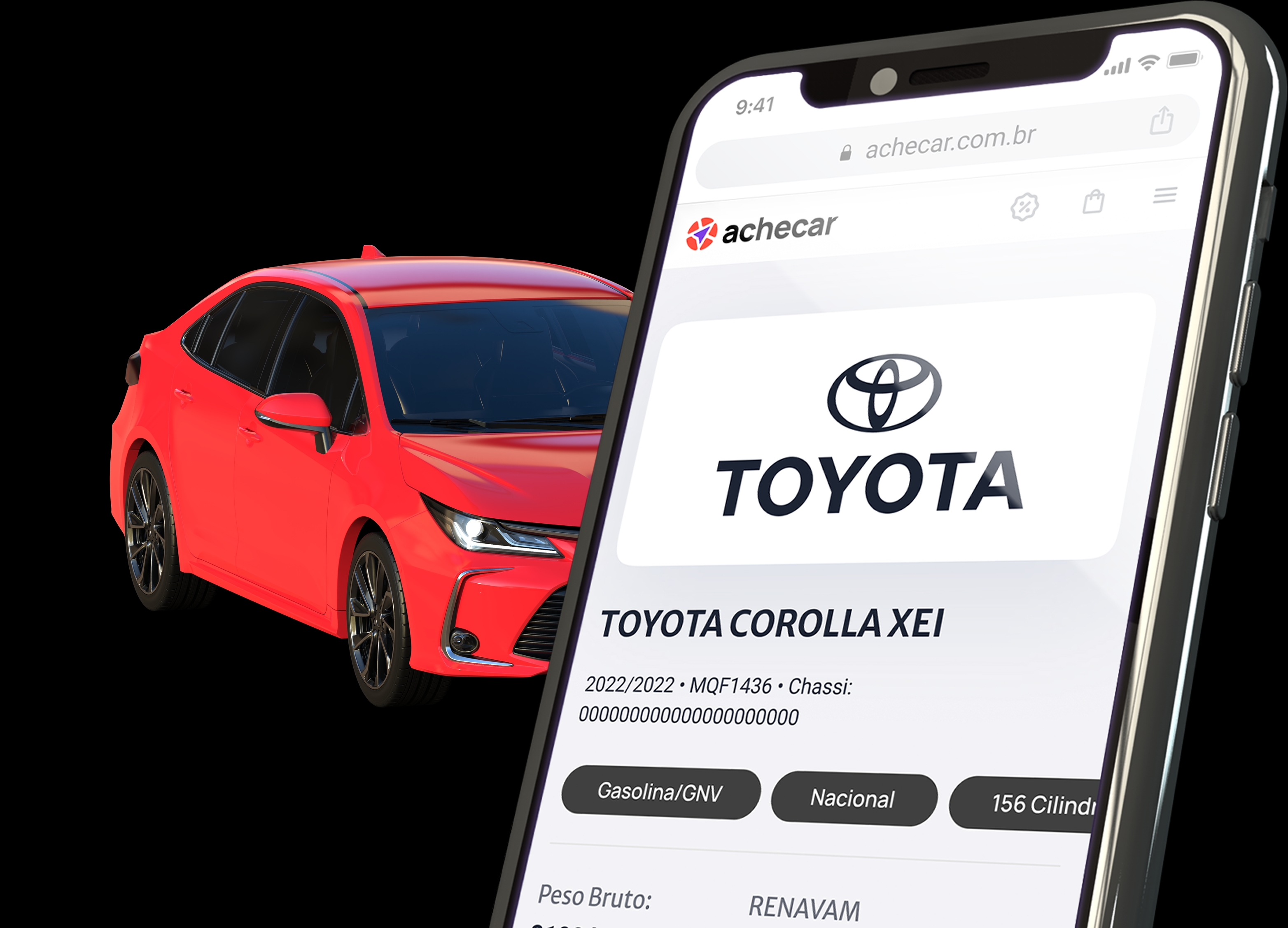 Carro branco vista lateral