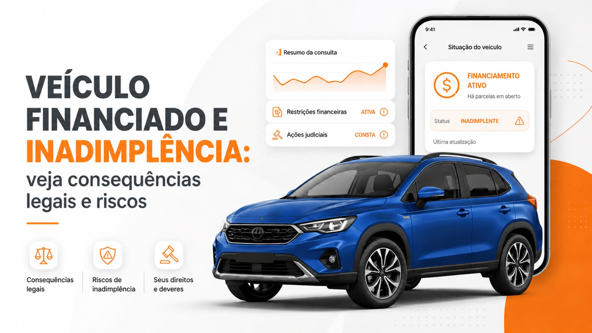 Veículo financiado e inadimplência: consequências legais e o que pode acontecer