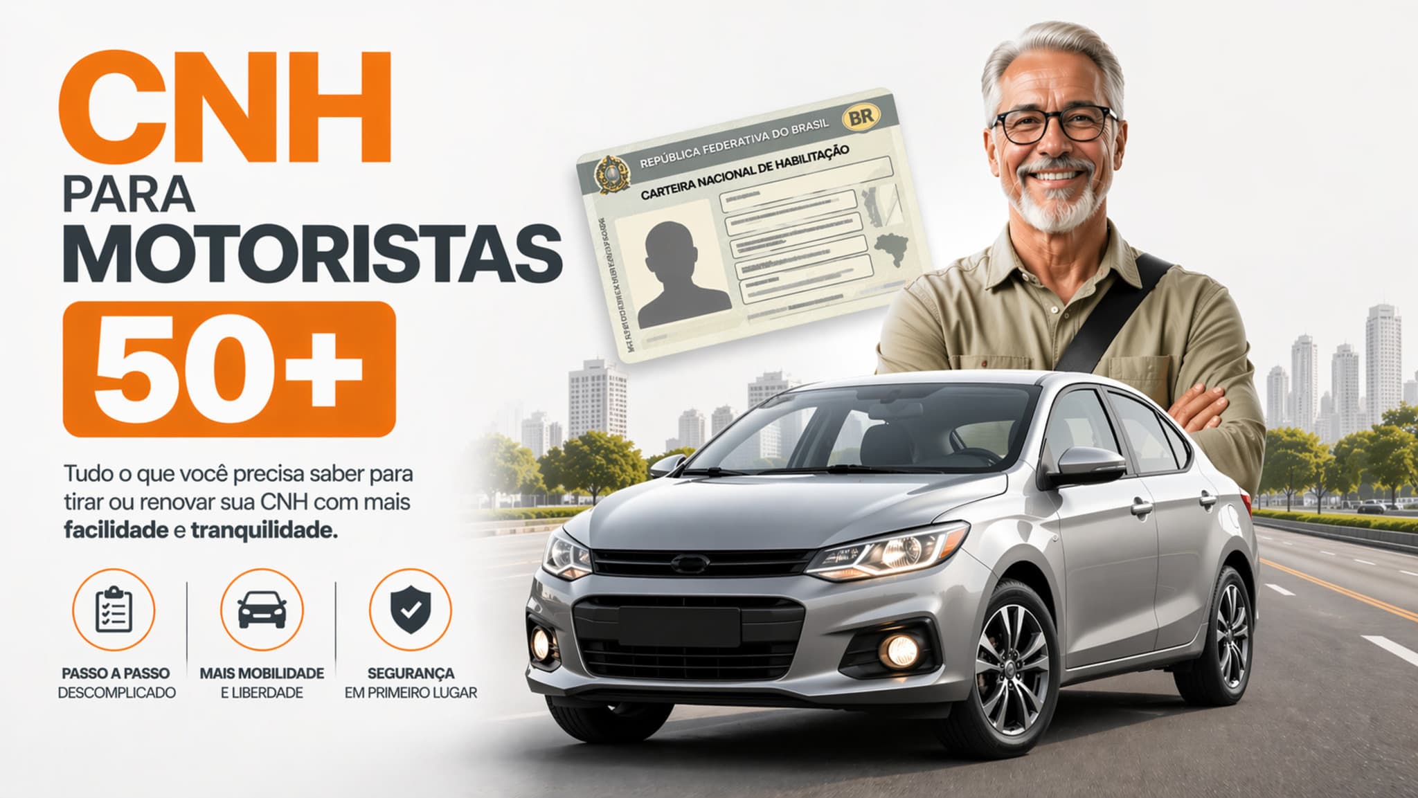 O que muda no exame médico da CNH para motoristas acima de 50 anos?