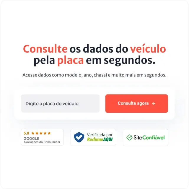 Informe a placa do veículo